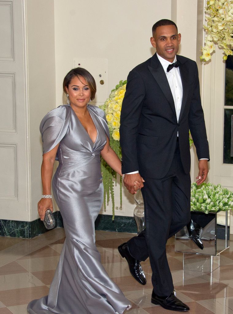 Tamia and Grant Hill