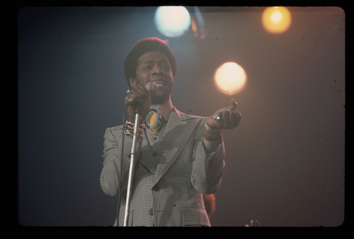 Singer Al Green Singing Under Bright Lights