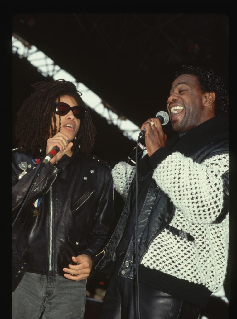 Singers Terence D'Arby and Al Green Performing