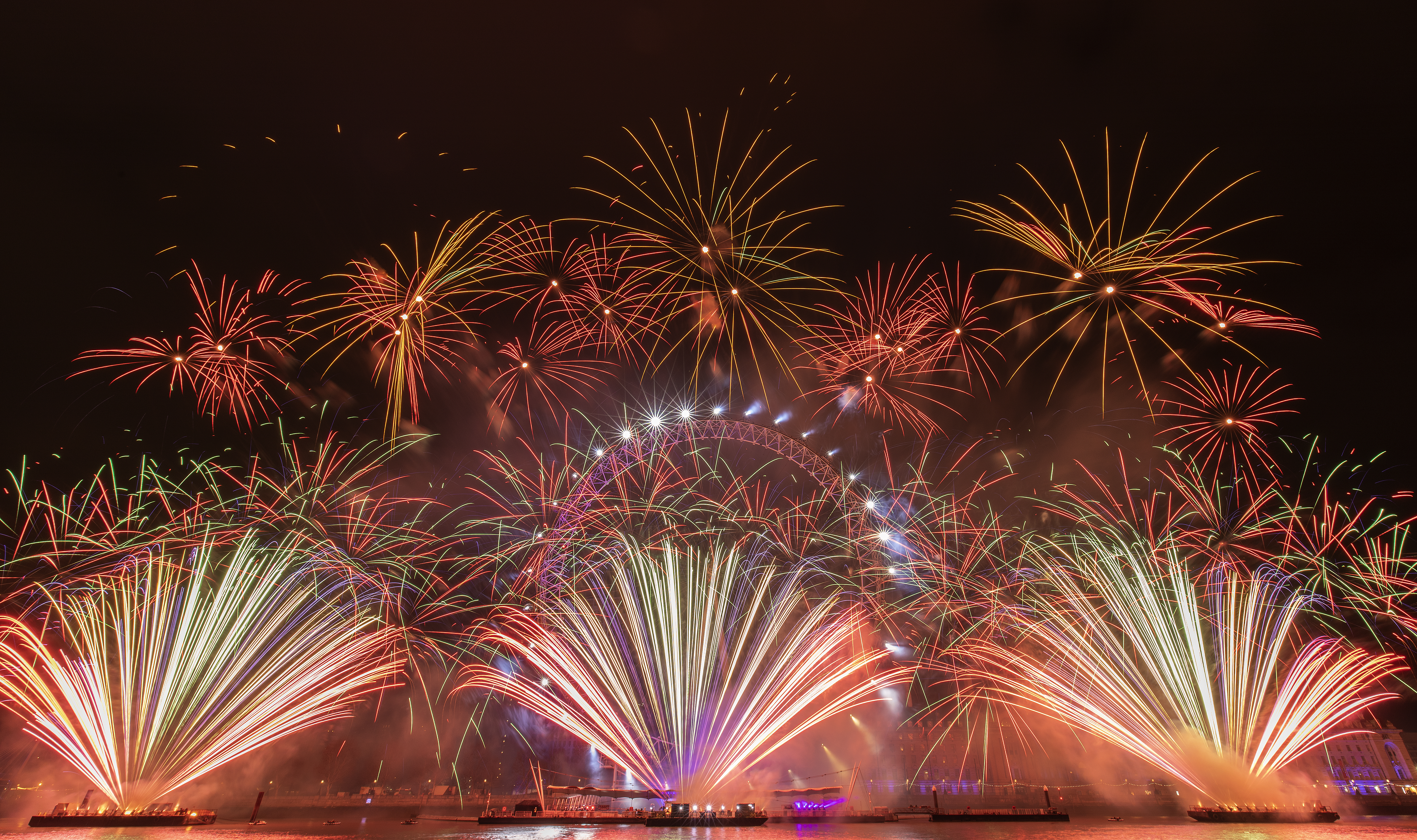 London's New Year's Eve fireworks display