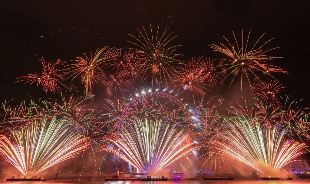 London's New Year's Eve fireworks display