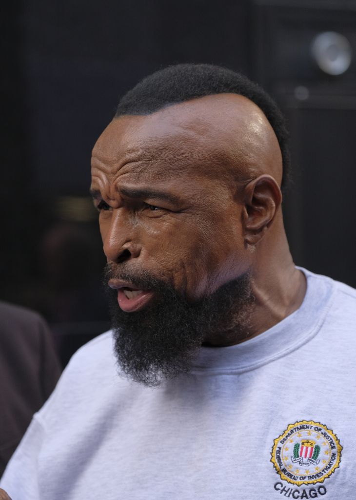 Mr T outside of the 'Good Morning America' studios