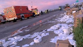 Big Rig Carrying Toilet Rolls Crashes in Dallas