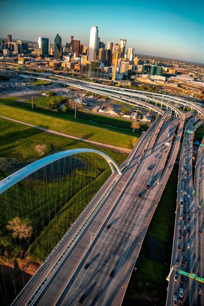 Interstate 30 into Dallas