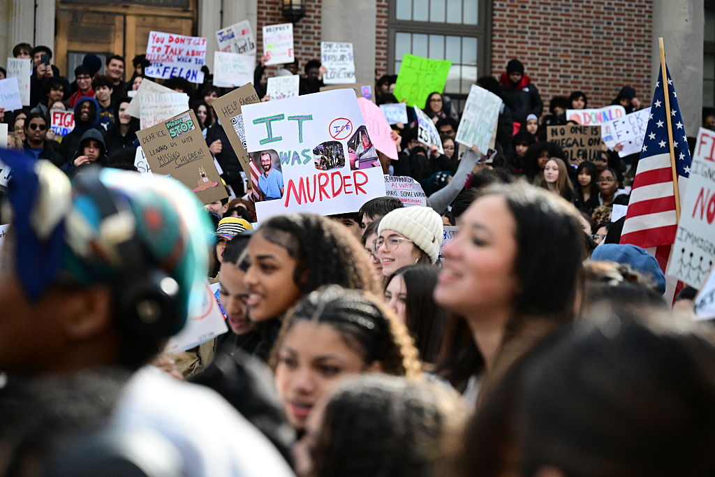Bloomfield High School students walk out to protest ICE in New Jersey