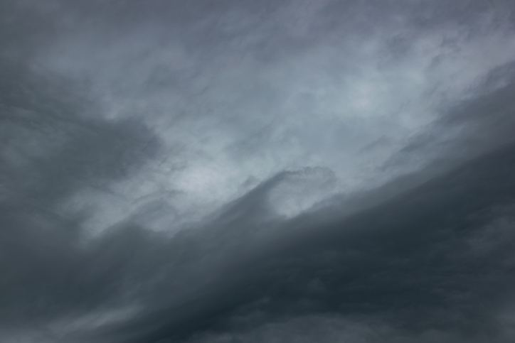 Dramatic sky before rain. Grey clouds